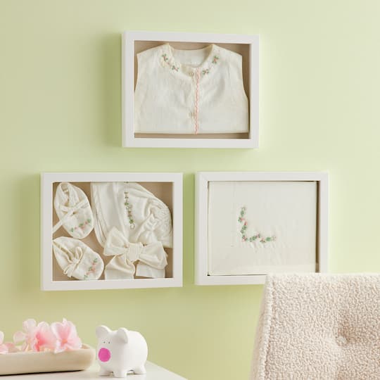 9 Packs: 3 ct. (27 total) White Fundamentals 8" x 10" Display Case by Studio Décor®